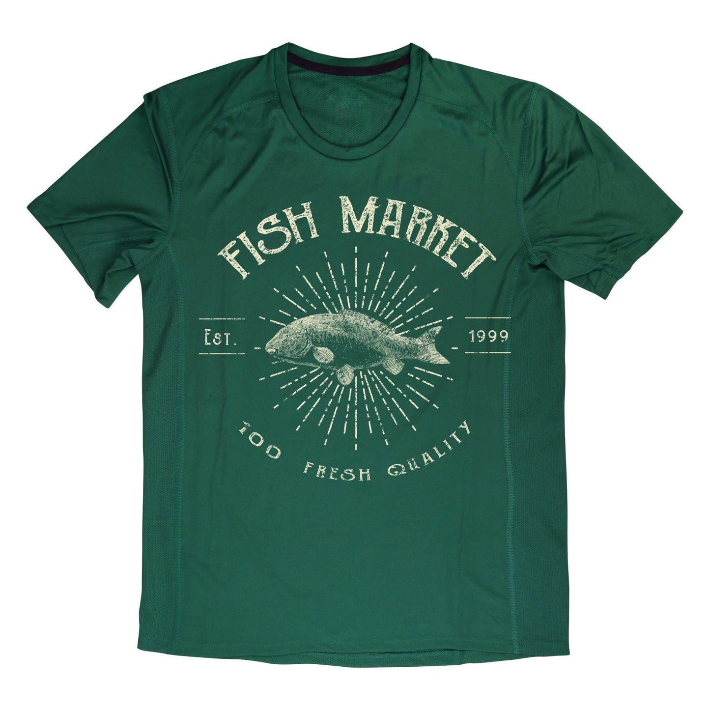 Vintage Fish Market Graphic T-Shirt – Retro Streetwear Tee, Fresh Seafood Print, Casual Unisex Top