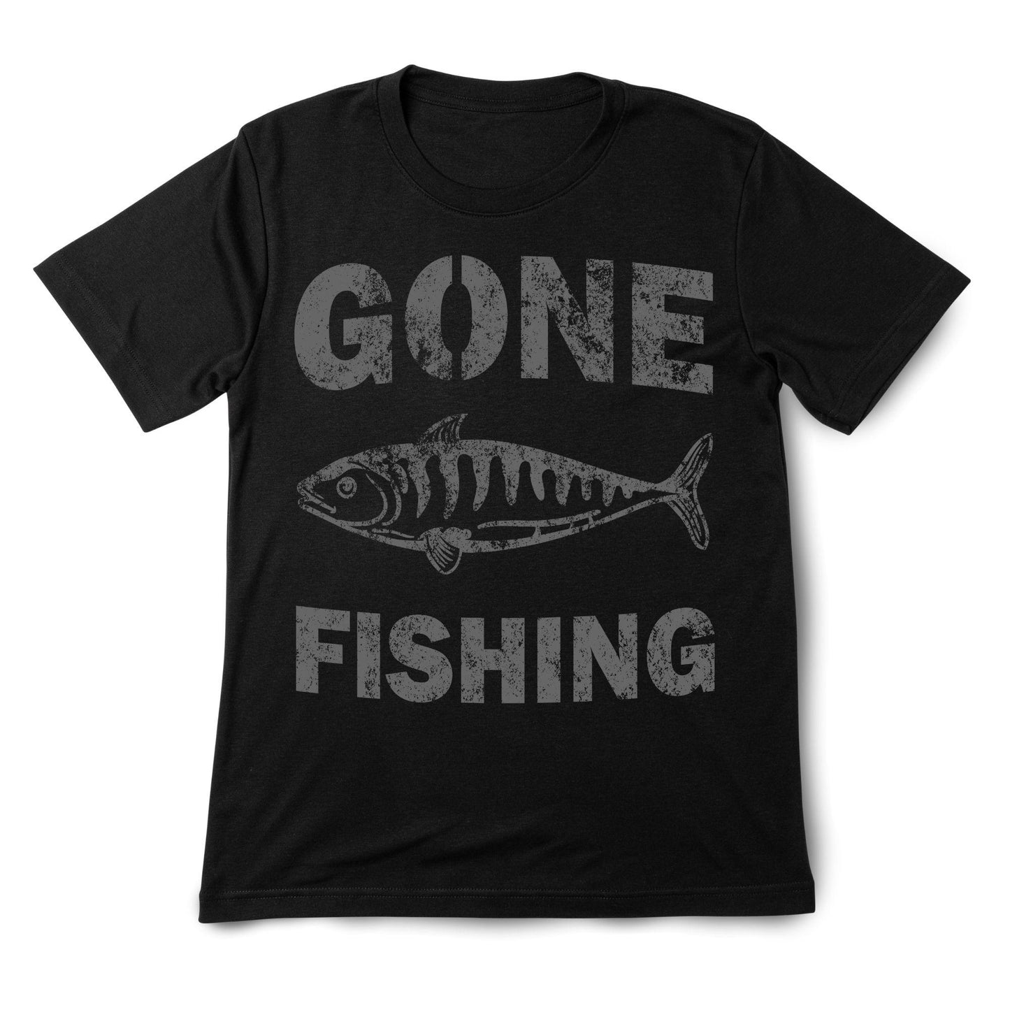 Gone Fishing T-Shirt for Men – Funny Graphic Tee for Fishermen & Outdoor Lovers