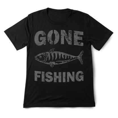 Gone Fishing T-Shirt for Men – Funny Graphic Tee for Fishermen & Outdoor Lovers