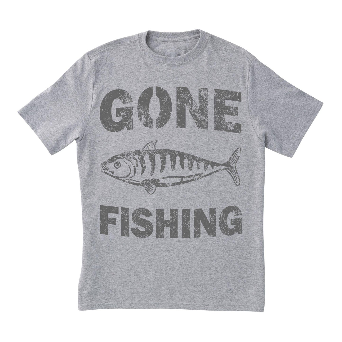 Gone Fishing T-Shirt for Men – Funny Graphic Tee for Fishermen & Outdoor Lovers