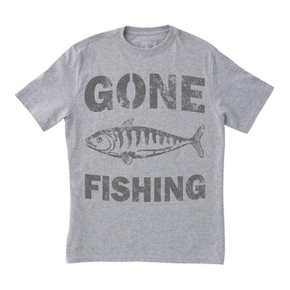 Gone Fishing T-Shirt for Men – Funny Graphic Tee for Fishermen & Outdoor Lovers