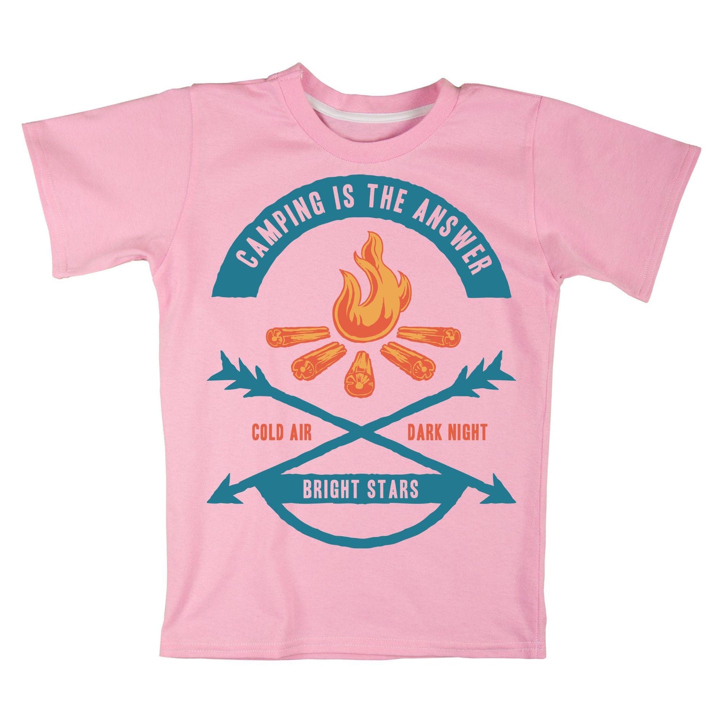 Camping Adventure T-Shirt – Outdoor Explorer Tee with Campfire and Nature Quote