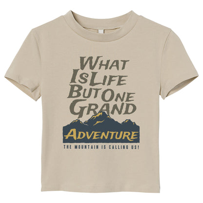 Grand Adventure Mountain Quote T-Shirt – Outdoor Hiking & Explorer Tee