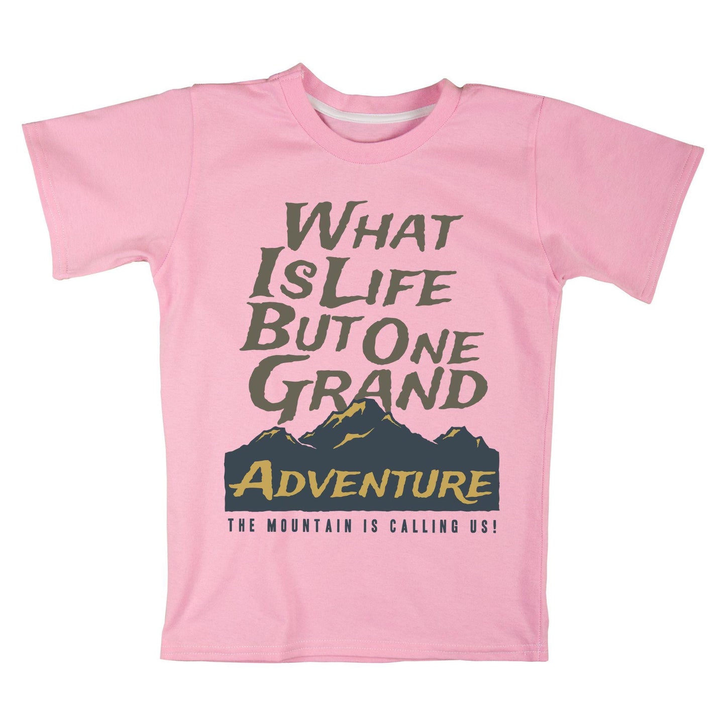 Grand Adventure Mountain Quote T-Shirt – Outdoor Hiking & Explorer Tee
