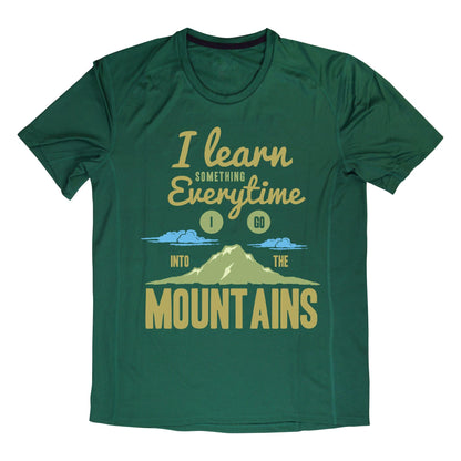 Mountain Adventure Hiking T-Shirt – “I Learn Something Everytime I Go Into the Mountains” – Outdoor Nature Tee