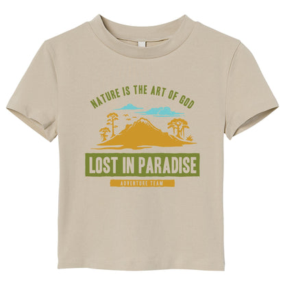 Lost in Paradise Nature Adventure Graphic T-Shirt – Outdoor Hiking, Camping & Travel Tee