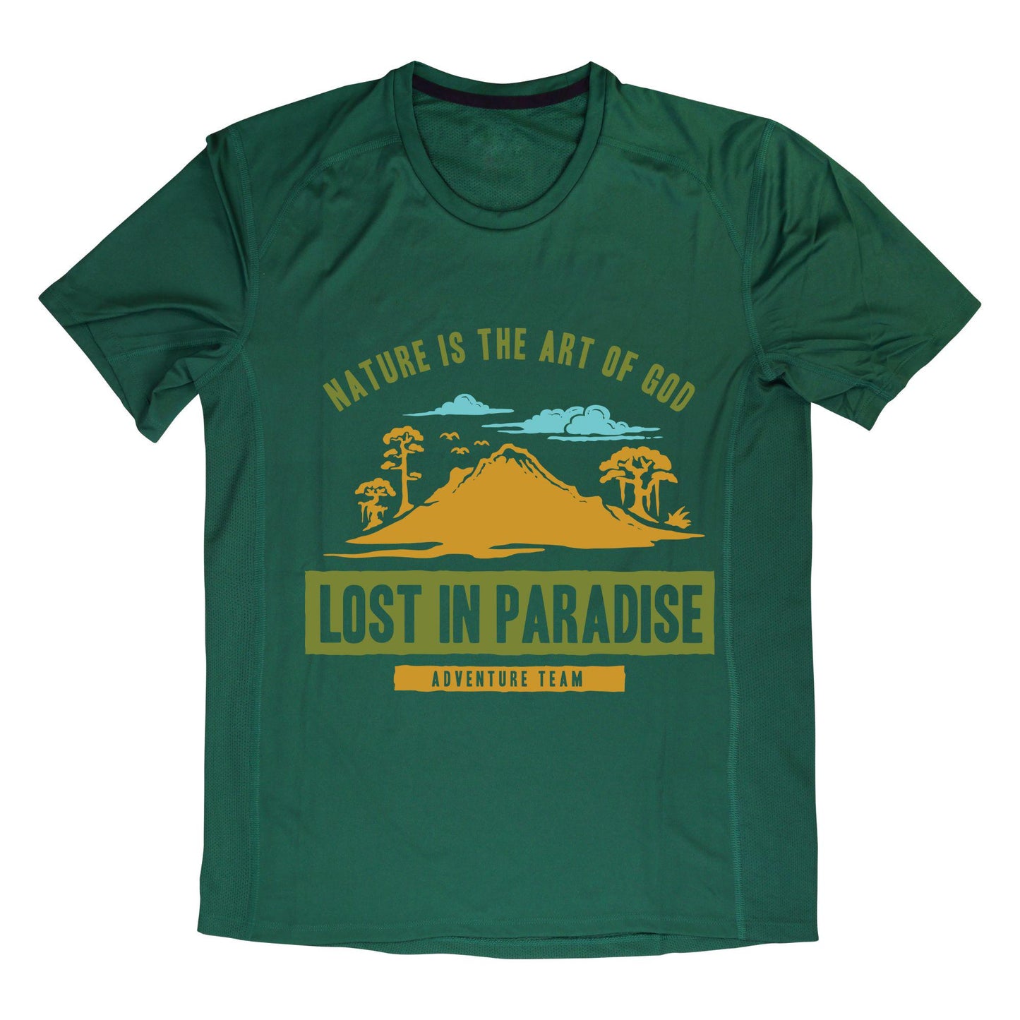 Lost in Paradise Nature Adventure Graphic T-Shirt – Outdoor Hiking, Camping & Travel Tee