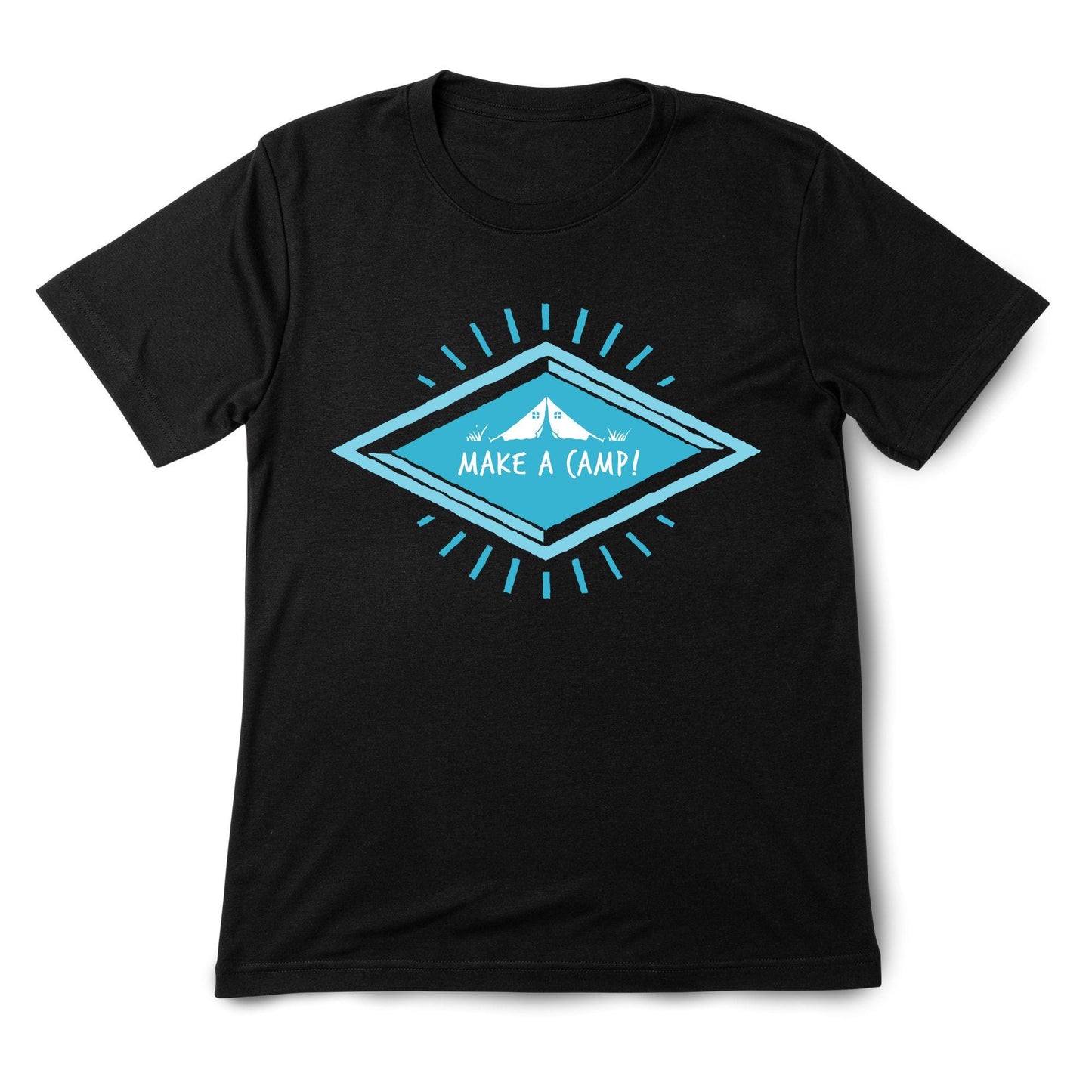 Make a Camp! Graphic White T-Shirt – Outdoor Adventure, Camping, Hiking & Nature Lovers Tee