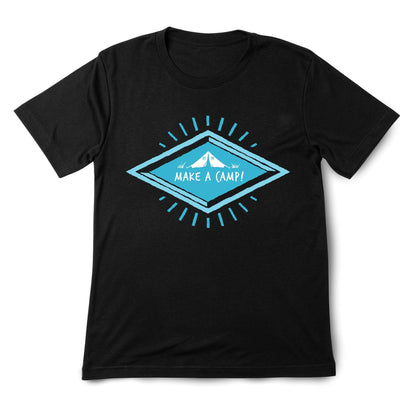 Make a Camp! Graphic White T-Shirt – Outdoor Adventure, Camping, Hiking & Nature Lovers Tee
