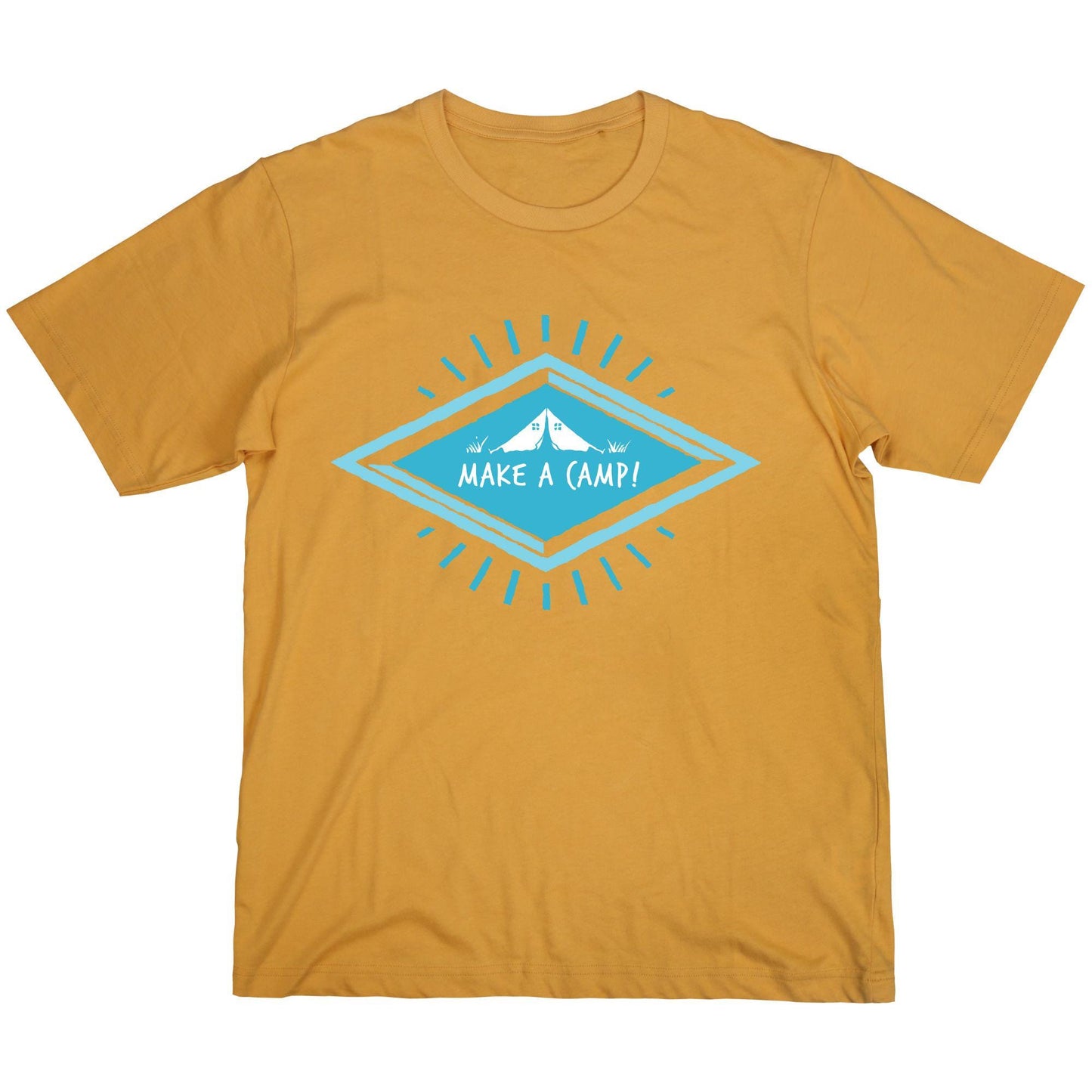 Make a Camp! Graphic White T-Shirt – Outdoor Adventure, Camping, Hiking & Nature Lovers Tee