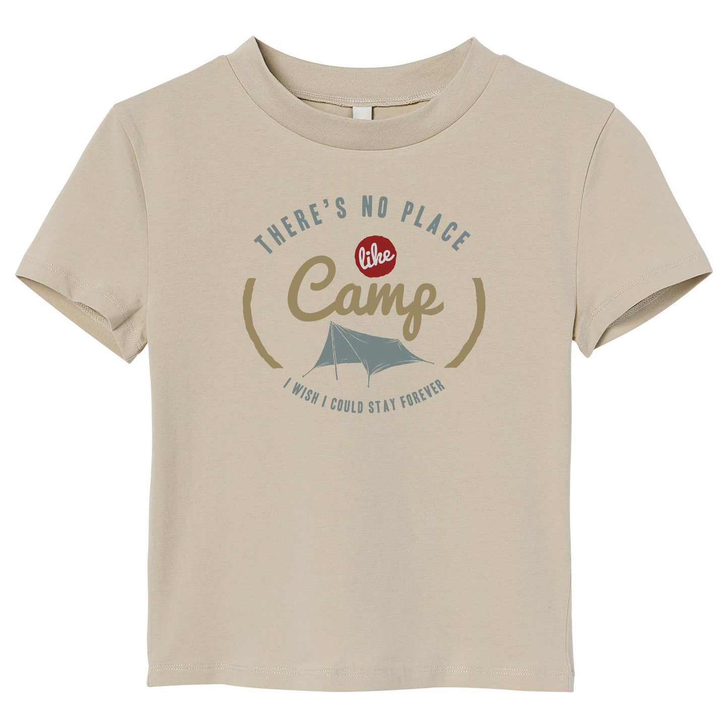 There’s No Place Like Camp T-Shirt – Outdoor Camping Graphic Tee for Nature Lovers and Adventure Seekers