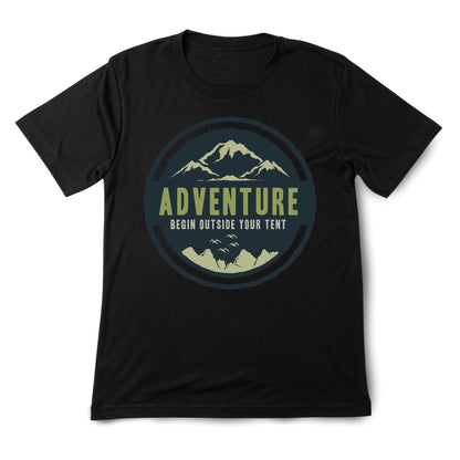 Adventure Mountain T-Shirt – Outdoor Hiking Tee with Nature Quote and Camping Inspiration