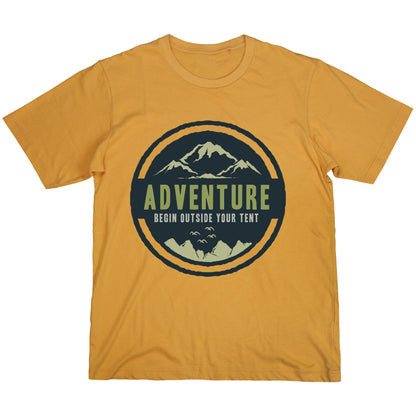 Adventure Mountain T-Shirt – Outdoor Hiking Tee with Nature Quote and Camping Inspiration